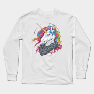 Unicorn Jacket Rider Long Sleeve T-Shirt